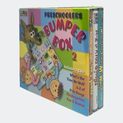Preschooler's Bumper Box 2 3x CD Set ABC Kids Early Learning 2008 - Brand New - Image 1 of 4