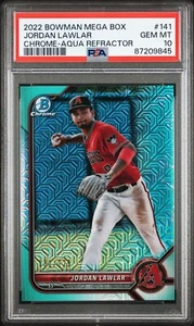 2022 Bowman Chrome Mega Mojo Jordan Lawlar Aqua Refractor #/225 PSA 10 Gem Mint - Picture 1 of 2