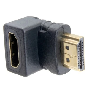 Element-Hz™ Flat 90º Down Male/Female HDMI Cable Adapter (Opposite ELE1092) - Picture 1 of 7