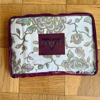 Copripiumino Frette Couture Have Fun Floreale Queen Nuovo con etichette, Narciso/Lilla - Immagine 1 di 4