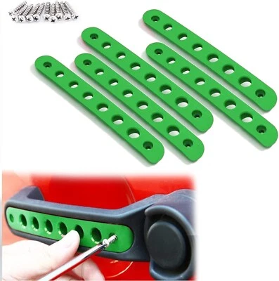 Inserciones de manija de puerta lateral perillas de botón pulsador cubierta embellecedor para Jeep Wrangler JK Foto 1 de 4