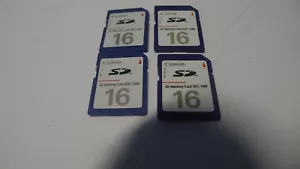 lot of 4 Genuine Canon 16MB SD memory Cards SDC-16M Excellent work - Picture 1 of 4