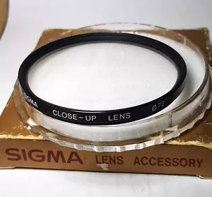 Sigma 72mm CLOSE-UP MACRO Lens Filter 72 mm Made in Japan Close Up New - Picture 1 of 5
