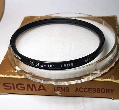 Sigma 72mm CLOSE-UP MACRO Lens Filter 72 mm Made in Japan Close Up New - Image 1 of 4