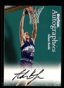 1999-00 SKYBOX AUTOGRAPHICS ADAM KEEFE JAZZ