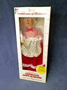 Vintage Telco Motion-ettes Navidad Mrs Claus Luz y Música y Movimiento - Imagen 1 de 20