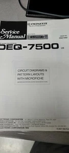 Pioneer DEQ-7500 Original Service Manual - Picture 1 of 1