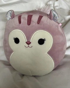 Squishmallows Allina Pink Squirrel 7.5 Inch Official Kellytoy Preloved Plush - Picture 1 of 7