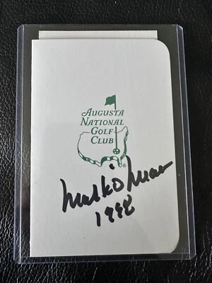 Mark O’Meara  Signed JSA Autographed Masters Augusta National Scorecard #3 - Image 1 of 3