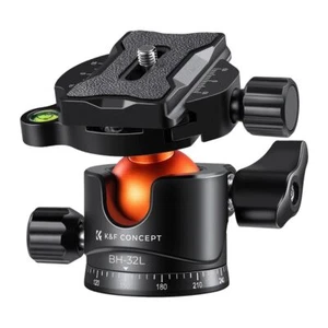 K&F Concept 32mm 360 Degree Rotating Metal Tripod Ball Head - Picture 1 of 8