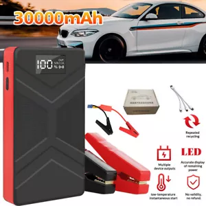 Auto Starthilfe Starthilfe Ladegerät Booster Powerbank 30000mAh Für KFZ PKW - Bild 1 von 11