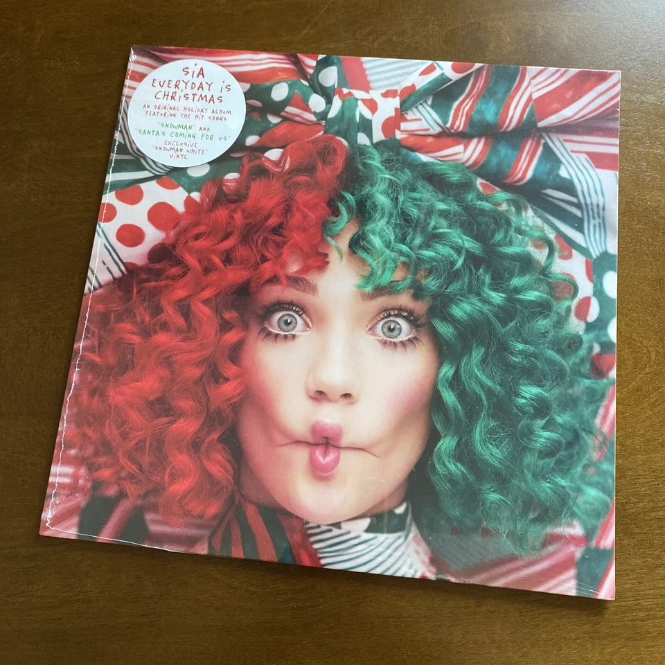 SIA Everyday is Christmas SNOWMAN WHITE COLORED VINYL sealed NEW MINT - Image 1 of 3