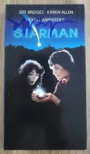 Jeff Bridges firmato Starman VHS attore The Dude RUOTA LEGGENDA - Foto 1 di 1