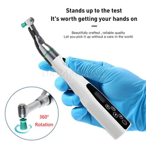 Dental 4:1 LED Cordless Hygiene Prophy Handpiece Polishing/4:1 Contra Angle Head - Picture 1 of 33