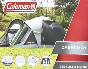 Coleman Darwin 4 Plus Personen Outdoor Zelt schwarz / grün 2176905 - Bild 1 von 1