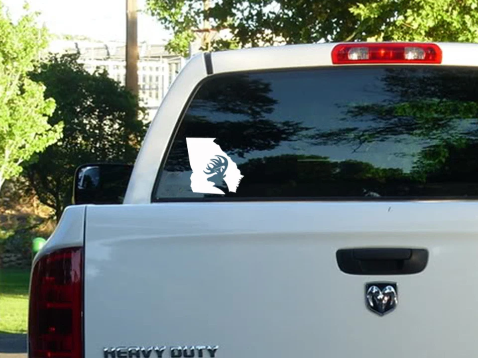 Calcomanía adhesiva de ciervo Buck del estado de Georgia - arco de vinilo caza diésel turbo Ga 4x4 Foto 1 de 1