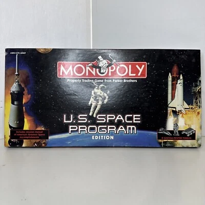 U.S. Space Program Edition Monopoly Board Game 1998 NASA 40th Anniversary NICE! - Image 1 of 4