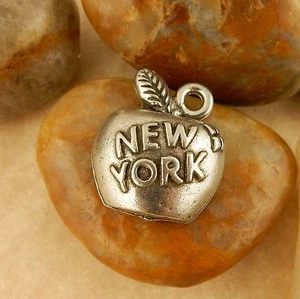 Ciondolo, ciondolo in peltro grande mela "New York" - Foto 1 di 2