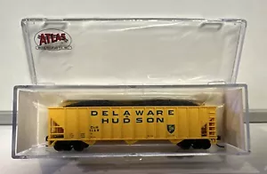 Atlas N Scale Delaware & Hudson 90 Ton Hopper Car With Coal Load #1139 - Picture 1 of 5