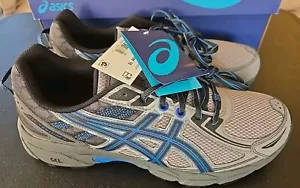 ASICS Gel-Venture 6 aluminio/negro/azul directo T7G1N-9690 para hombre talla 10 - Imagen 1 de 6