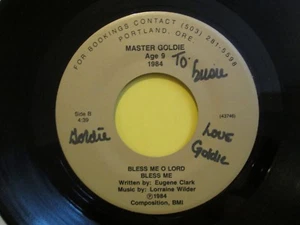 Master Goldie Bless Me O Lord RARE Private Soul Gospel Portland Oregon 1984 45 - Picture 1 of 2
