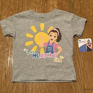 In My MS RACHEL Era Grey T-Shirt Top Toddler SIZE 12mo UNIQUE - Picture 1 of 3