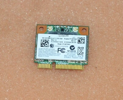 Realtek RTL8723AE Wi-Fi 802.11 b/g/n + BT 4.0 150Mbps PCI-E WLAN Combo Card - Image 1 of 3