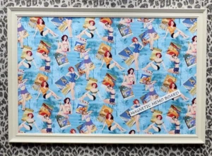 Retro Pinup Girl Magnetic Memo Message Board - Picture 1 of 4