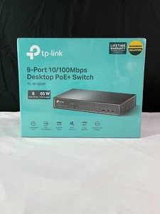 TP-Link TL-SF1009P 65W 9 Port 10/100Mbps Desktop PoE+ Switch - Picture 1 of 12
