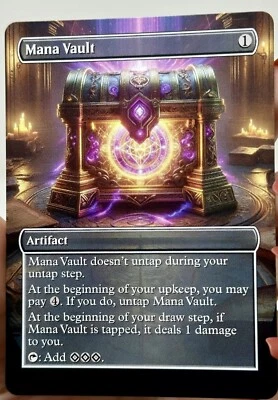 Mana Vault Proxy Card with Custom designed art - Photo 1/2