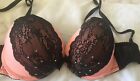 Ann Summers pink and black Push Up Bra 32D