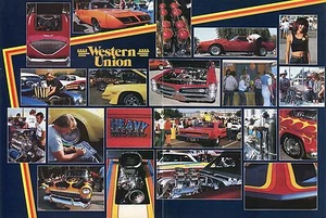 1982 Great Centerfold Pic of Western Union Car Show GTO Corvette Cuda Camaro - Picture 1 of 1