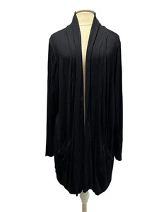 Torrid schwarze superweiche schwarze Strick-Cardigan Dolmanärmel vorne offen 3X - Bild 1 von 5