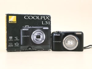 Appareil Photo Numérique Nikon Coolpix L31 Black - Complet - Imagen 1 de 9