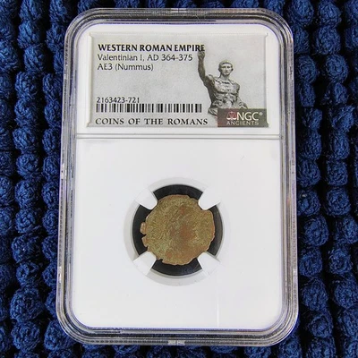 Valentinian I - AE3 Nummus - Western Roman Empire - AD 364-375 - NGS Ancients - Image 1 of 4