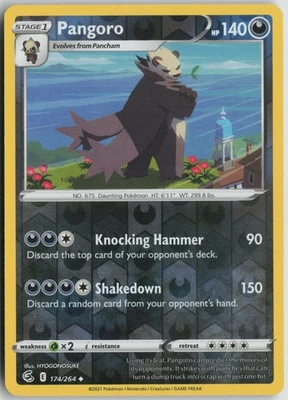 Pangoro 174/264 Uncommon SWSH08: Fusion Strike LP Reverse Holo - Image 1 of 2