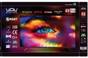 SMART TV TELEVISIONE 43" POLLICI FULL HD VOV DIGITAL ANDROID 14 WIFI ULTRA DOLBY - Foto 1 di 1