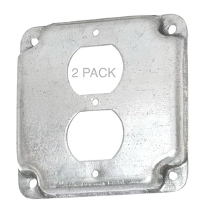 Pack de 2 Placas de Enchufe Dúplex, Hubbell Raco 902C 4" **ENVÍO GRATUITO** - Imagen 1 de 1