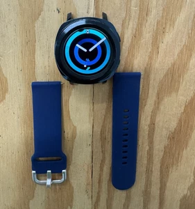 SAMSUNG GEAR SPORT BLUE SM-R600 44mm Very Good READ - Picture 1 of 9