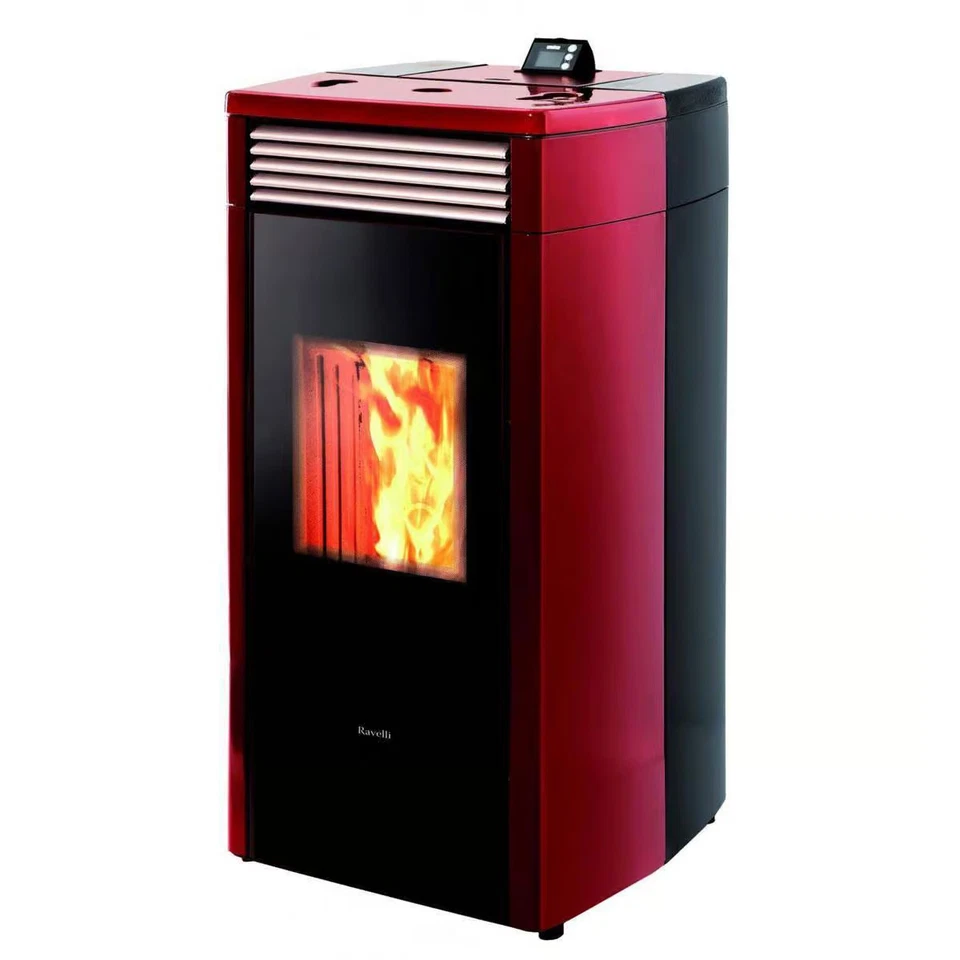 Termostufa a pellet Idro Ravelli HRV 120 PLUS 12 kW alluminio, vetro, maiolica - Immagine 1 di 1