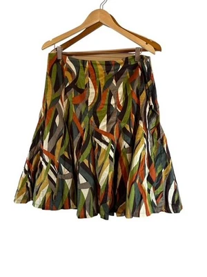 Falda Cato Boho India Suroeste Tribal En Capas Acampanada Volantes Talla 12 Foto 1 de 4