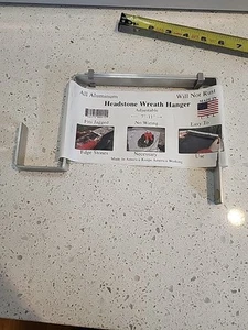 Aluminium Grabstein Kranz Aufhänger für Friedhof Grabstein Grabmal Made in USA - Bild 1 von 8