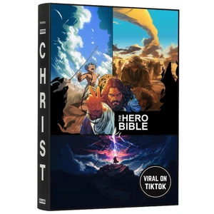 Hero Bible (Hardcover Book) - Bible Story Book Makes Scripture Come Alive - Acti - Picture 1 of 12