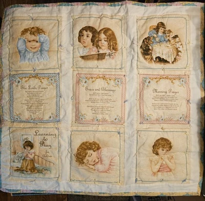 Hermoso Edredón Bebé Oraciones Con Niños, Oraciones Señores, Bendición Casera Foto 1 de 4