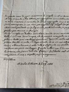 Lettere Monastero Montefalco 1828 Indirizzate a Nobili Vincenzo Adriani Perugia - Foto 1 di 10