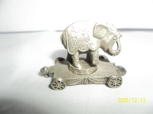 pewter train car coca cola elephant 1" x 1" - Picture 1 of 3