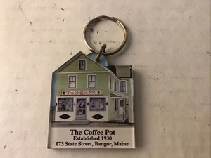 Souvenir Schlüsselanhänger Vintage Maine Bangor Kaffeekanne Sandwich Shop überspringen - Bild 1 von 5