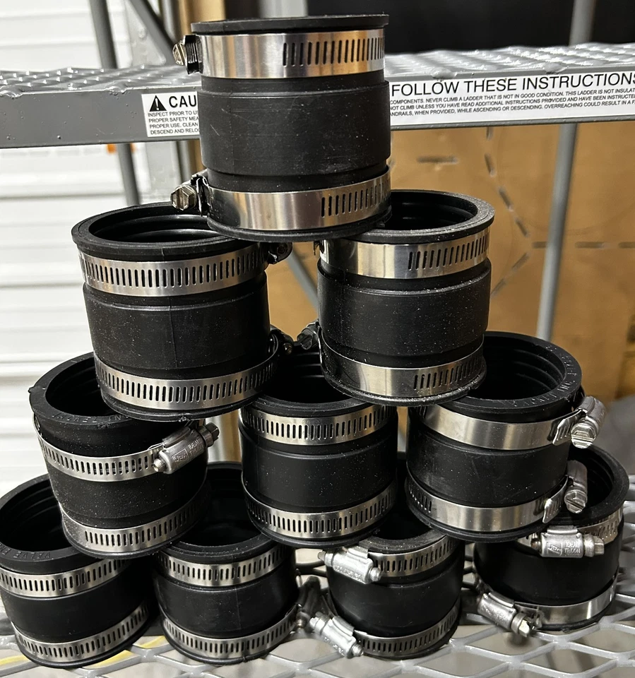 Jackel 2" Flexible Rubber Coupling J-1793-106 like Fernco - BOX OF 10 Couplers