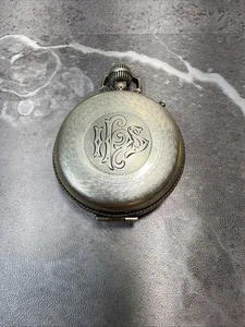 Vintage Taschenhalter Sterlingsilber Eucharistie Hostie religiös innen goldfarben - Bild 1 von 7