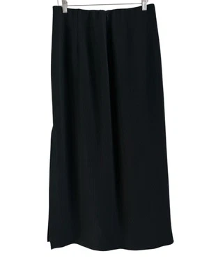 Maxi falda vintage Garfield & Marks forrada negra para mujer talla 14 cremallera con abertura lateral EE. UU. Foto 1 de 4